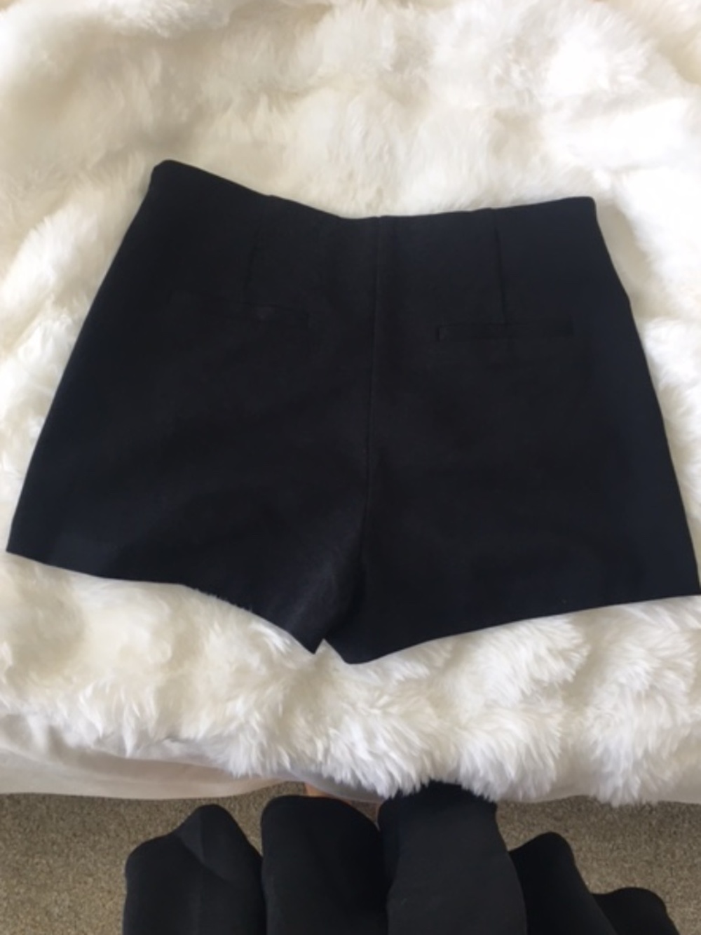Forever 21 Black Dress Shorts with Faux Pockets